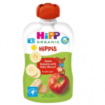 Пюре фруктове HiPP Hippis яблуко-банан з дитячим печивом для дітей з 4 місяців 100г - image-0